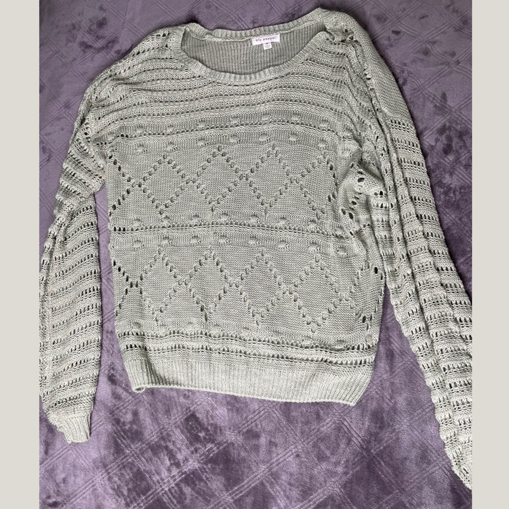 Blu Pepper Green Sweater
